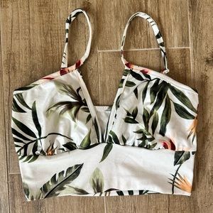 Earthy leaf crop top